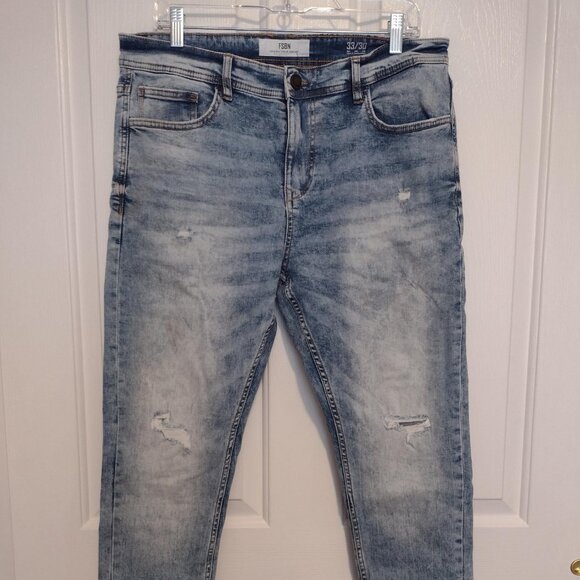 FSBN Light Blue Distressed Denim Jeans - Picture 8 of 12